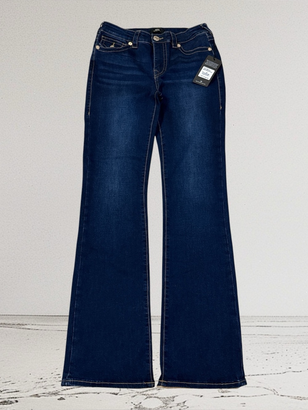 True Religion Becca Mid-rise Boot Cut Dark Blue Women's Jeans Size 29 NWT